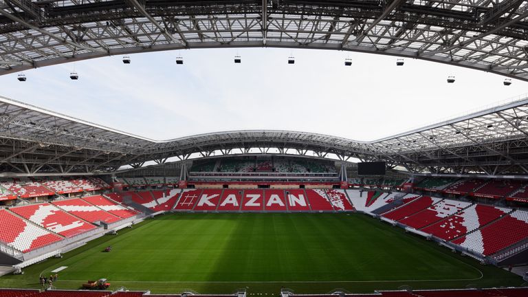 At just over 45,000, it remains to be seen if the Kazan Arena will be filled