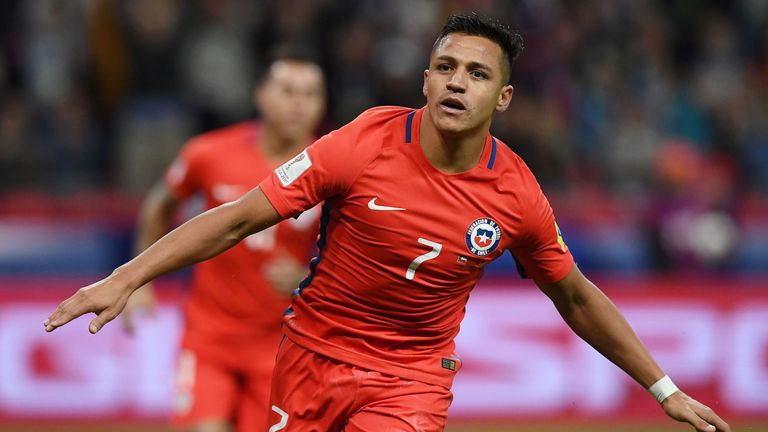 Chile's forward Alexis Sanchez sees his Arsenal contract run out next summer