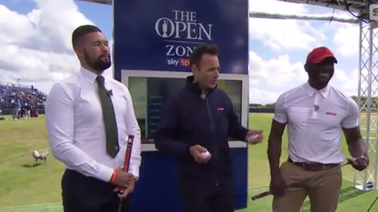Tony Bellew and Johnny Nelson were among the sporting stars to visit the Open Zone at The Open
