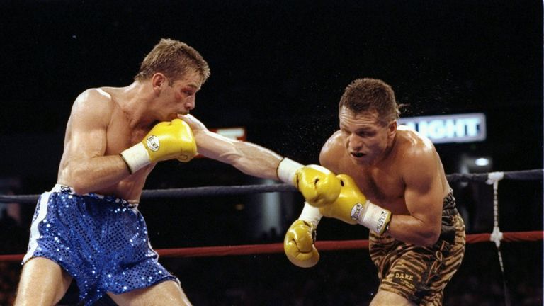 Tony Lopez (L) was one of Brian Mitchell's last opponents