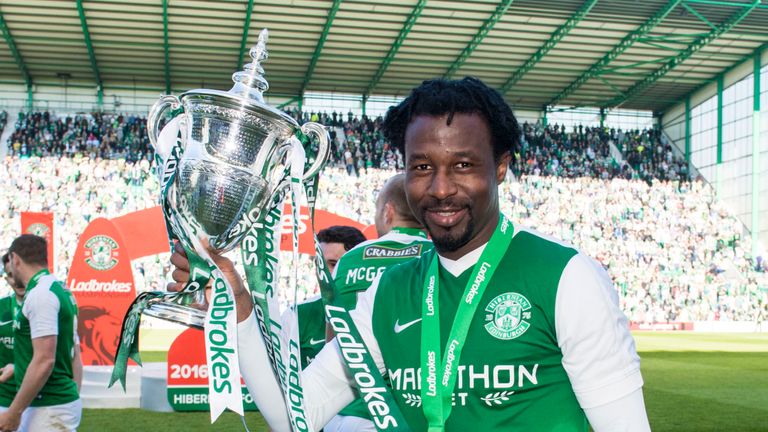 Hibernian's Efe Ambrose is facing manager Neil Lennon's wrath