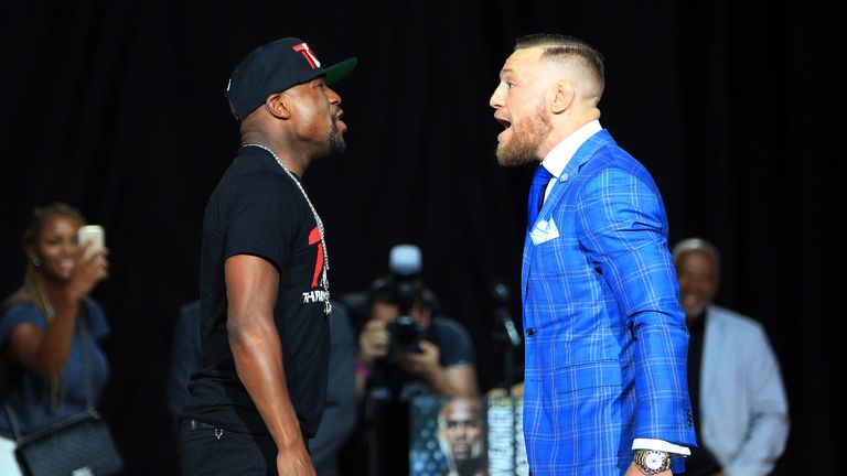 McGregor laughed off Mayweather's press conference taunts