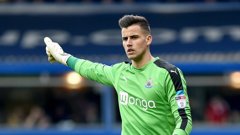 Newcastle United goalkeeper Karl Darlow
