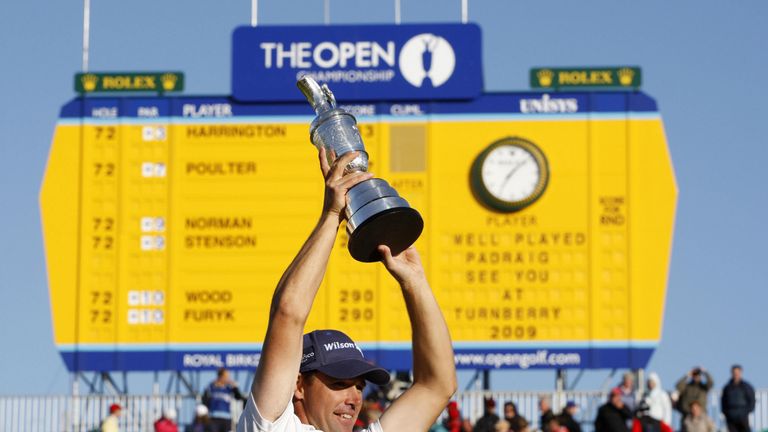 Harrington won by four shots in 2008