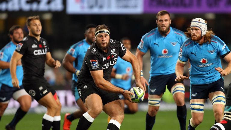 Thomas du Toit scored the Sharks' first try against the Bulls