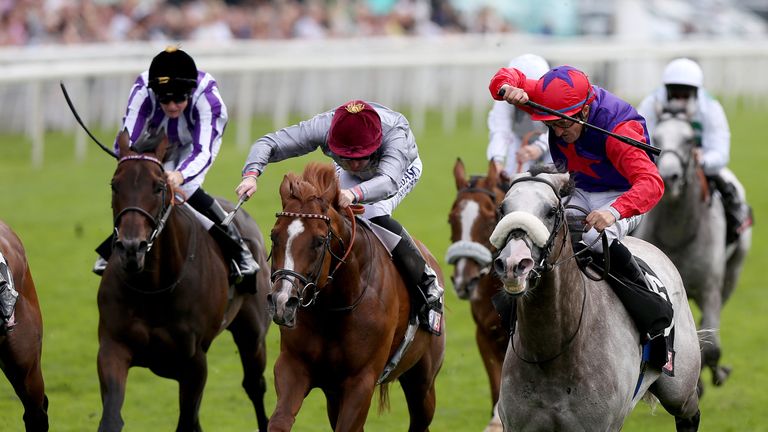 Success Days (R) ridden by Shane Foley wins the Sky Bey York Stakes