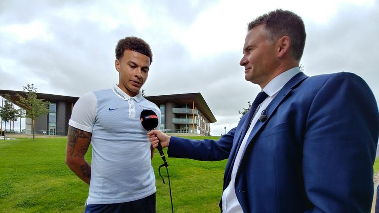Dele Alli was speaking exclusively to Sky Sports at the England training centre