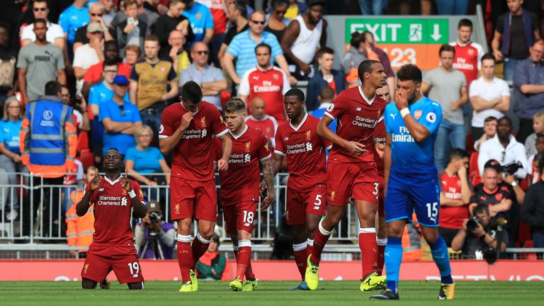 Liverpool thrashed Arsenal 4-0 at Anfield last month