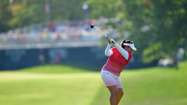 Lizette Salas partnered Angel Yin to a huge win over Pedersen and Ciganda