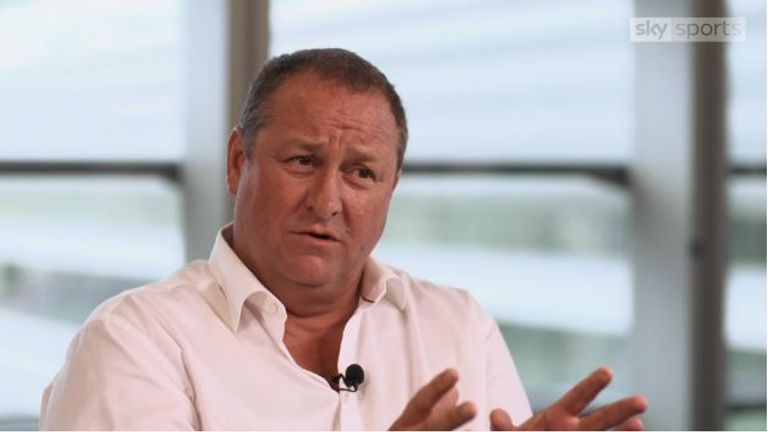 Mike Ashley gave an exclusive interview to Sky Sports News in August