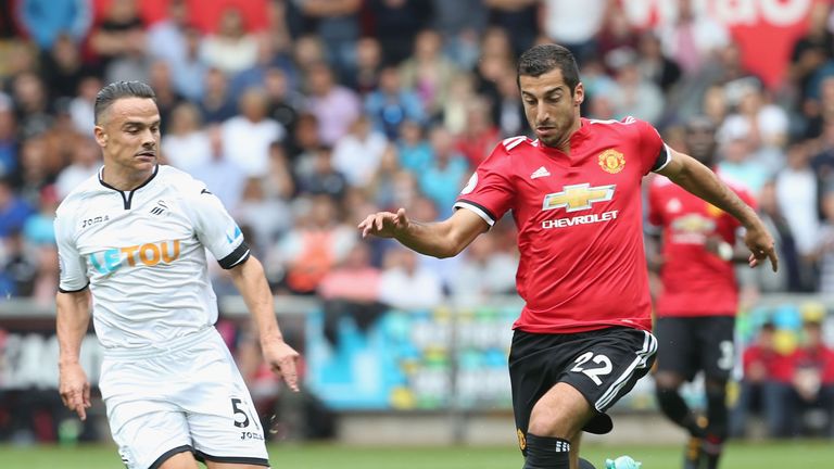 Henrikh Mkhitaryan provided two assists against Swansea in a man-of-the-match display