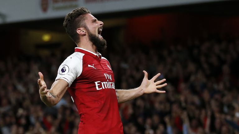 Giroud has scored 73 goals in 179 league appearances for Arsenal since his transfer from Montpellier in June 2012