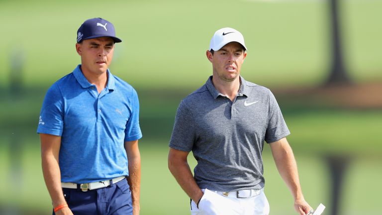 Rory McIlroy is 10 shots off the pace, but Rickie Fowler is five shots closer to the lead
