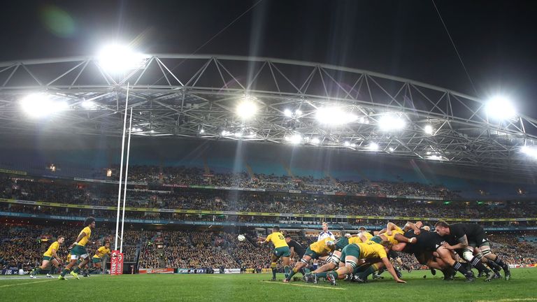 A record low crowd of 54,846 attended Saturday's Bledisloe Cup clash