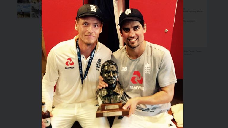 'After listening to Cooky talking about England wins, it was great to share two with him...'