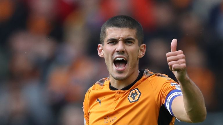 Conor Coady in action for Wolves against Middlesbrough