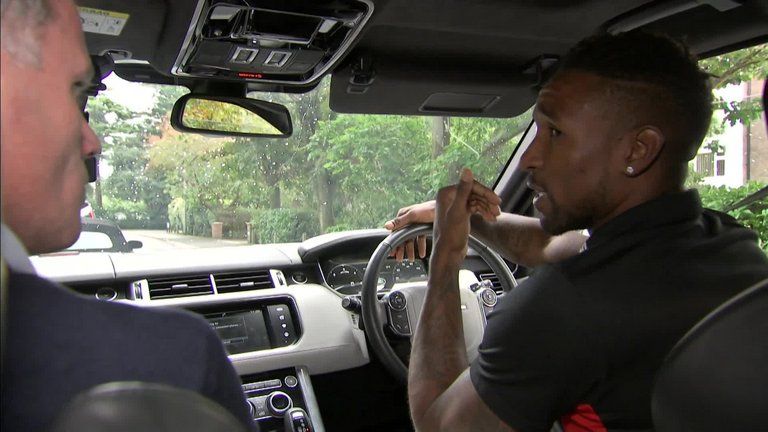 Carragher sang some James Arthur with Defoe Carpool Karaoke style!