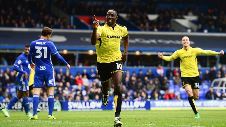 Burton's Lucas Akins scored the only goal of the game
