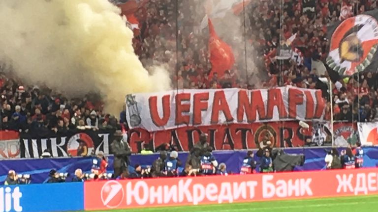 Spartak have also been charged over the use of illicit banners, chants and fireworks during the 1-1 draw with Liverpool in the Champions League