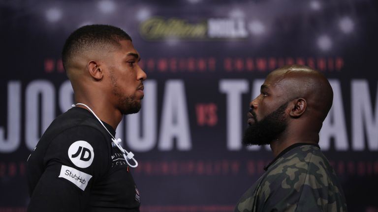 Joshua must cope with the muscular presence of Takam after Kubrat Pulev pulled out through injury 