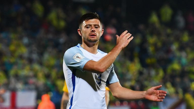 Aaron Cresswell started for England against Lithuania on Sunday