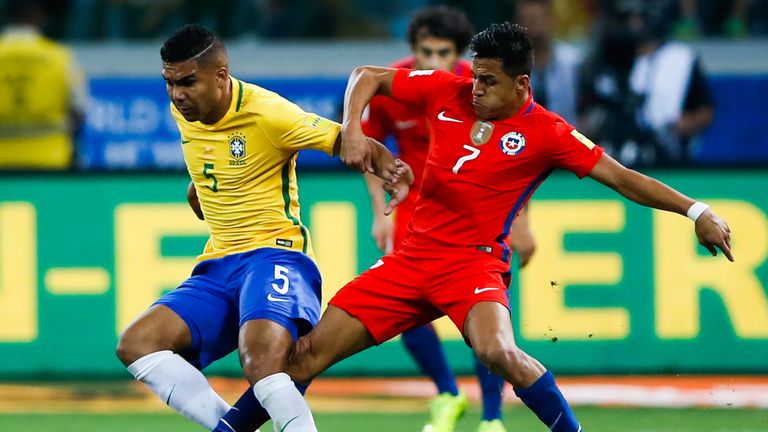 Chile lost 3-0 to Brazil on Tuesday