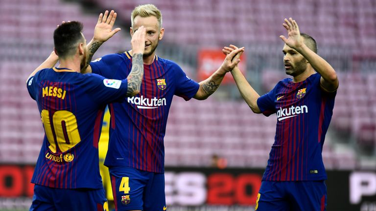 Barcelona beat Las Palmas 3-0 on a controversial day in Spain