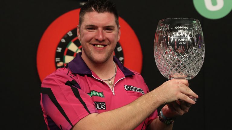 Daryl Gurney claimed his maiden TV title at the 2017 World Grand Prix
