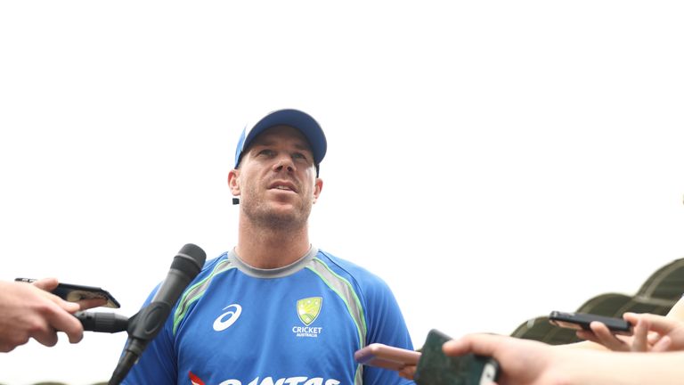 David Warner ramped up the "war" of words ahead of the Ashes