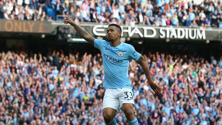 Jesus joined Man City from Palmeiras for £27m