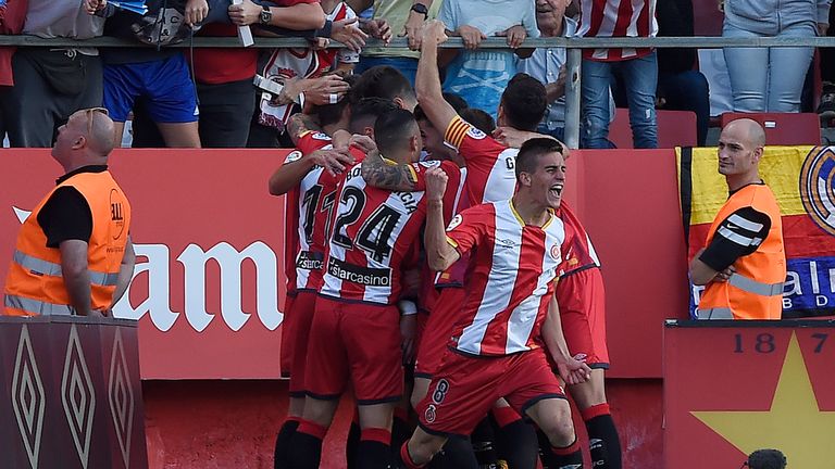 Cristhian Stuani scored in Girona's 2-0 win against Deportivo La Coruna