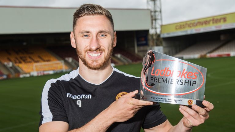 Louis Moult receives the Ladbrokes Premiership Player of the Month for September. He's scored nine goals so far this season