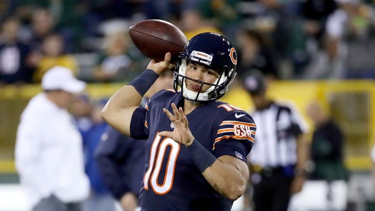 Mitchell Trubisky played well in defeat for Chicago against Green Bay
