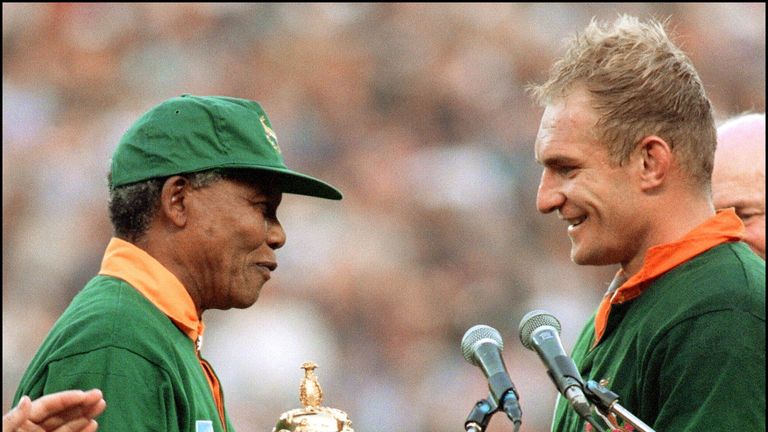 South Africa won the 1995 Rugby World Cup on home soil