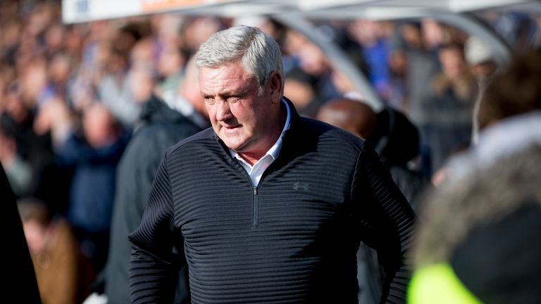 Steve Bruce has played down Aston Villa's chances of automatic promotion