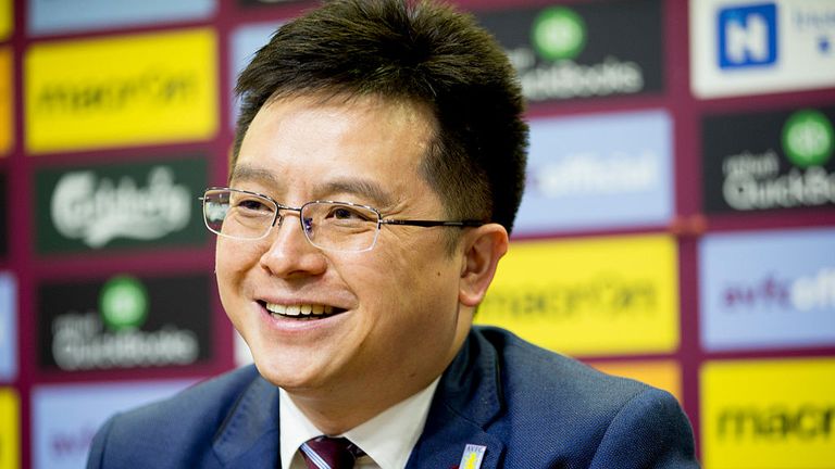 Tony Xia has been punished for a tweet which implied a referee was against Aston Villa