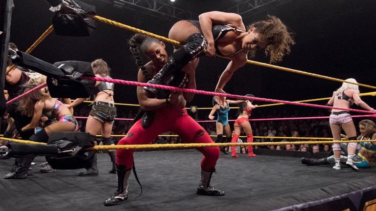 Nikki Cross won a 17-Superstar NXT women’s championship qualifying battle royal