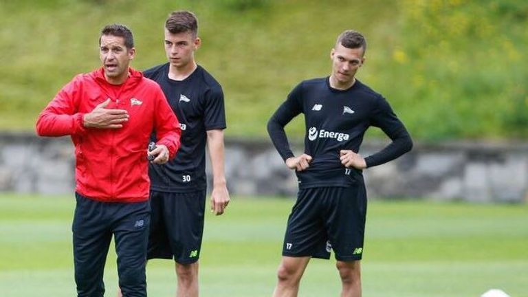 Owen on the training ground in his role with Polish club Lechia Gdansk