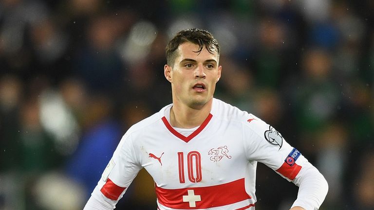 Granit Xhaka will represent Switzerland - the Red Crusaders