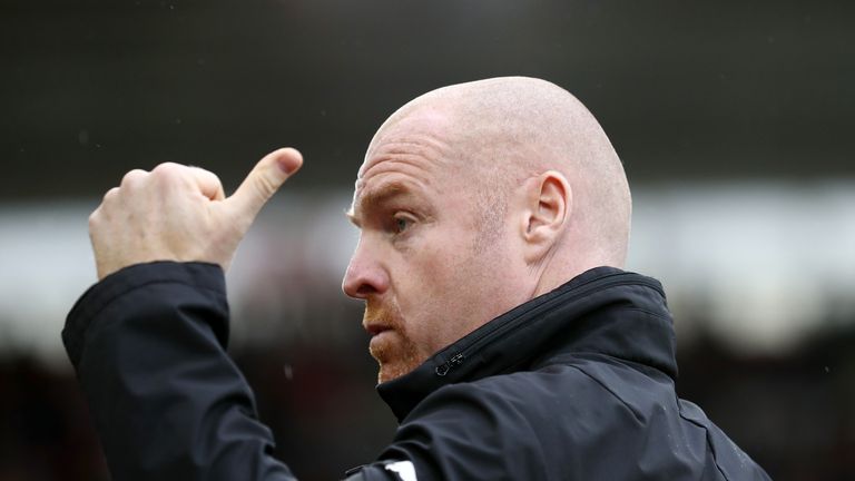 Burnley and Everton have had no contact over Sean Dyche