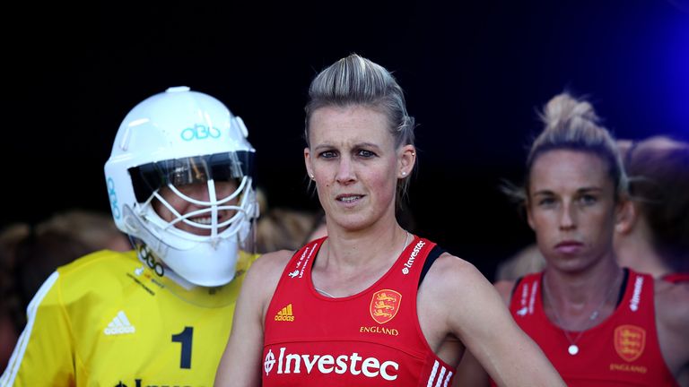Alex Danson (C) will captain England for the squad's next three major international competitions