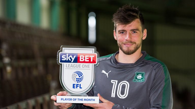 Graham Carey won the Sky Bet League One Player of the Month Award for October