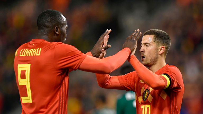 Belgium's Romelu Lukaku scored twice in the 3-3 draw with Mexico