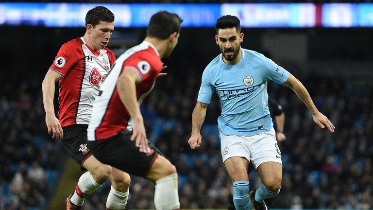 Gundogan says Southampton made it tough for City at the Etihad Stadium