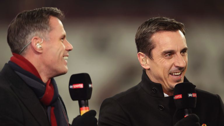 Jamie Carragher and Gary Neville are part of Sky Sports' award-winning Premier League team