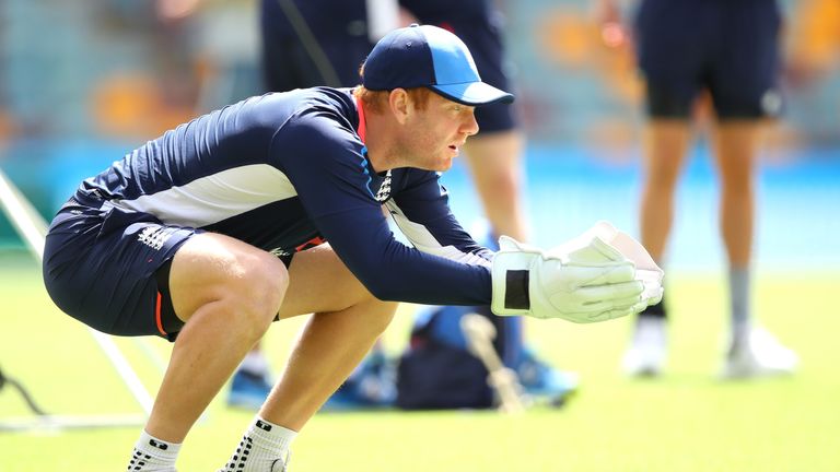Jonny Bairstow has been handed a pair of wicketkeeping gloves signed by his late father