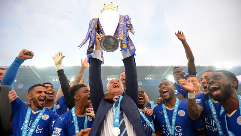 Claudio Ranieri was sacked nine months after leading Leicester to the Premier League title