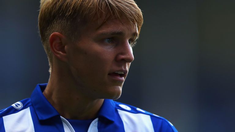 Martin Odegaard went close for Heerenveen