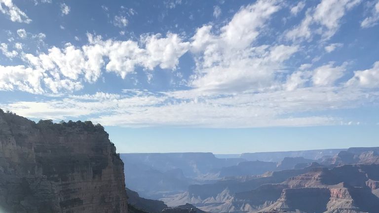 The Grand Canyon proved a great place to switch off from swimming