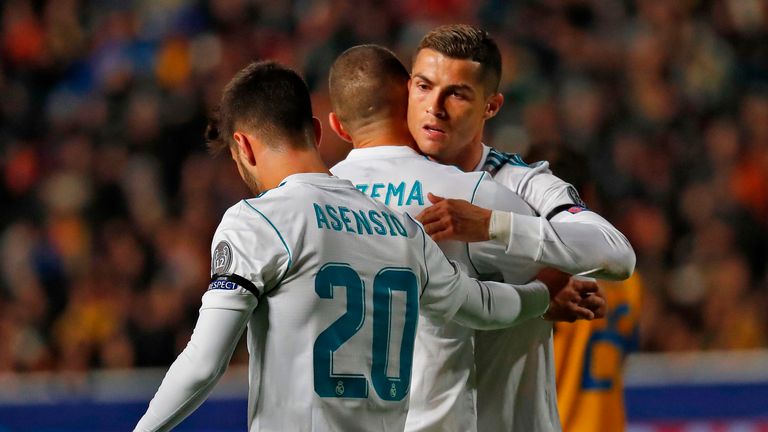 Real Madrid won 6-0 in the Champions League on Tuesday